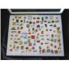 Image 2 : Multiple Collectible Pins EURO Good Small AA 01 in Display Case 16"L