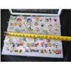 Image 14 : Multiple Medals & Pins:  Disney, Animals, Cartoons, Paresseux, etc in Display 16"L