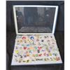 Image 1 : Multiple Medals & Pins:  Disney, Animals, Cartoons, Paresseux, etc in Display 16"L