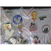 Image 8 : Multiple Medals & Pins:  Disney, Animals, Cartoons, Paresseux, etc in Display 16"L