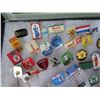 Image 3 : Multiple Collectible Pins EURO Advertising Pins 001 in Display Case 16"L