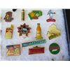 Image 16 : Multiple Collectible Pins EURO Good AAA 01 in Display Case 16"L