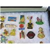 Image 19 : Multiple Collectible Pins EURO Good AAA 01 in Display Case 16"L