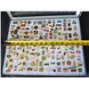 Image 20 : Multiple Collectible Pins EURO Good AAA 01 in Display Case 16"L