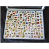Image 2 : Multiple Collectible Pins EURO Good AAA 01 in Display Case 16"L