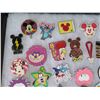 Image 3 : Multiple Collectible Pins: Disney, Cartoons, Animals, Food, etc in Display Case 16"L