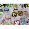 Image 8 : Multiple Collectible Pins: Disney, Cartoons, Animals, Food, etc in Display Case 16"L