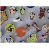 Image 8 : Multiple Collectible Pins: Disney, Cartoons, Animals, Aloha, etc in Display Case 16"L
