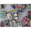 Image 8 : Multiple Collectible Pins: Disney, Cartoons, Animals, Food, etc in Display Case 16"L