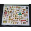 Image 2 : Multiple Collectible Pins USA Military AAA 006 in Display Case 16"L