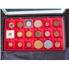 Image 2 : Qty Approx. 18 Medals & Coins: Indians, God Bless America, Souvenirs, etc in Display 14"L