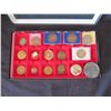 Image 2 : Qty Approx. 16 Medals & Coins: Spirit of 76, Cities, Souvenirs, etc in Display 14"L