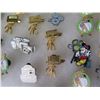 Image 8 : Multiple Collectible Pins: Animals, Disney Characters, Cameras, etc in Display Case 16"L