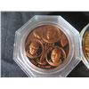 Image 2 : Qty 7 Coins in Plastic Casing: Apollo XI & 11, Paul Revere, Nova Roma, Kitty Hawk, etc