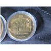 Image 8 : Qty 7 Coins in Plastic Casing: Apollo XI & 11, Paul Revere, Nova Roma, Kitty Hawk, etc