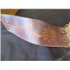 Image 2 : Carved Leather Belt w/ Tiffany American Express Co. Wells, Butterfield & Co Buckle 42"L