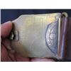 Image 8 : Carved Leather Belt w/ Tiffany American Express Co. Wells, Butterfield & Co Buckle 42"L