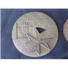 Image 2 : Qty 7 Religious Medals: Saint Bernard, Mary, Jesus (some Signed), Misc Size