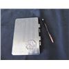 Image 8 : Qty 2 Metal WW1 Art Nouveau Note Pads w/ Hinged Lids & Coin Holder by E. Dropsy