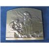 Image 2 : Qty 4 Small Metal Etched Artwork w/ Family Scene Motif