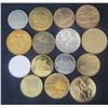 Image 1 : Qty 15 Coins & Medals: States, Bi-Centennial, Paris, Business, etc