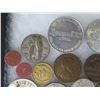 Image 21 : Multiple Coins & Medals: Places, Fare Tokens, Business, etc in Display Case 16"L