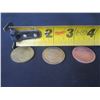Image 8 : Qty 3 Coin Replicas: Augustus Humbert, 1794 Liberty & Roosevelt