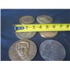 Image 21 : Qty 6 Medals: Harry Chapin, Alexis Carrel (Signed), Marie Curie, etc - Some Marked