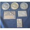 Image 1 : Qty 6 Medals & Pins: Jacques Cousteau, Miguel Angeloiv, Leao Zodiac, etc - Some Marked