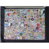 Image 2 : Multiple Collectible Pins: Muppets, Disney, Animals, Fruit, etc in Display Case 16"L