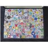 Image 2 : Multiple Collectible Pins: Cartoons, Disney, Animals, Trading, etc in Display Case 16"L