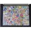 Image 2 : Multiple Collectible Pins: Cartoons, Disney, Animals, Trading, etc in Display Case 16"L