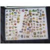 Image 2 : Multiple Collectible Pins: Places, Sports, Business, Cars, etc in Display Case 16"L