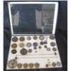 Image 1 : Multiple Coins & Medals: Sports, Petanque, Olympics, Science,  etc in Display Case 16"L