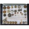 Image 2 : Multiple Coins & Medals: Sports, Petanque, Olympics, Science,  etc in Display Case 16"L