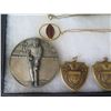 Image 8 : Multiple Coins & Medals: Sports, Petanque, Olympics, Science,  etc in Display Case 16"L