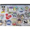 Image 8 : Multiple Collectible Pins: Cartoons, Disney, Animals, Trading, etc in Display Case 16"L