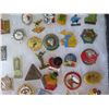 Image 8 : Multiple Collectible Pins: Places, Sports, Animals, Cartoons, etc in Display Case 16"L