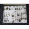 Image 2 : Multiple Key Chains: Du Mans, Business, Nautical, Food, etc in Display Case 16"L