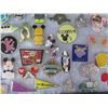 Image 8 : Multiple Collectible Pins: Muppets, Disney, Animals, Trading, etc in Display Case 16"L