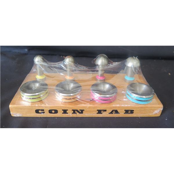 Coin Fab Set w/ Wooden Base