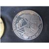 Image 15 : Qty 7 Medals & Coins: Jacques Cousteau, Jean Moulin, etc - Some Marked