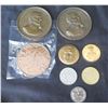 Image 1 : Qty 8 Medals & Coins: Jacques Cousteau, Jean Moulin, etc - Some Marked