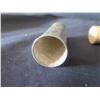 Image 3 : Multiple Metal Pieces: Cylinders, Thimbles, Ashtray, etc, Some Marked