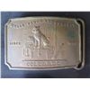 Image 2 : Qty 7 Belt Buckles: Colorado, Saint Christopher, Hawaii, Texas, etc