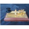 Image 10 : Qty 2 KC6KIR Morse Code Telegraph Keys on Wood Base