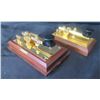 Image 1 : Qty 2 KC6KIR Morse Code Telegraph Keys on Wood Base