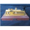 Image 7 : Qty 2 KC6KIR Morse Code Telegraph Keys on Wood Base