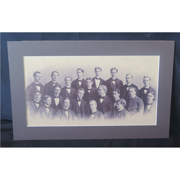 Framed Vintage Photograph w/ Names on Back 20"x13"