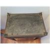 Image 2 : Carved Wooden Side Table w/ Round Corners, Lined Drawer & Metal Hardware 'x12"x26"